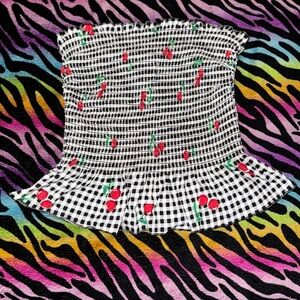 Cherry Patterned Woman’s Bandeau top